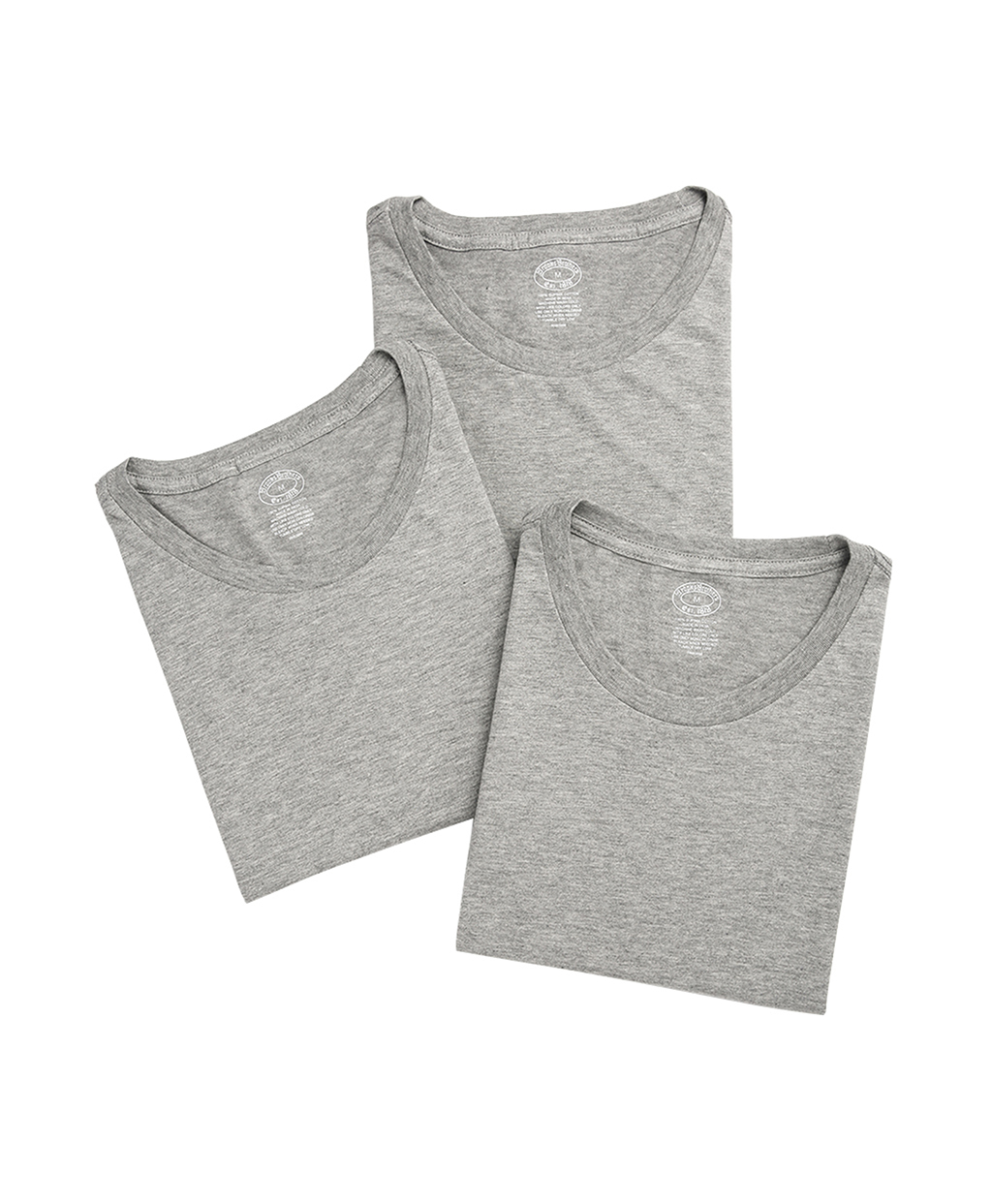 수피마 코튼 크루넥 티셔츠 3팩 세트 (그레이)