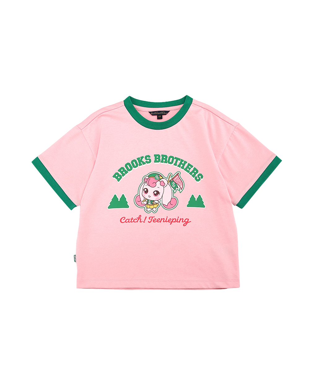 BB 티니핑 캠프 배색 티셔츠 (핑크)
